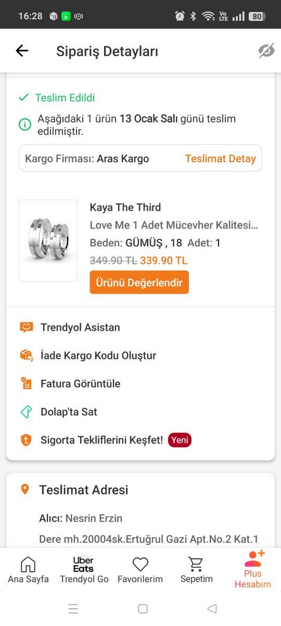 Klasik Şıklıkta Tokalı Beyaz Yüzük - Görsel 2