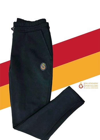 Kadın Siyah Baskılı Regular Fit Eşofman