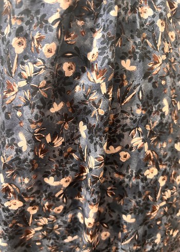 Mavi desen çiçek çingene etek özel tasarım - Görsel 3