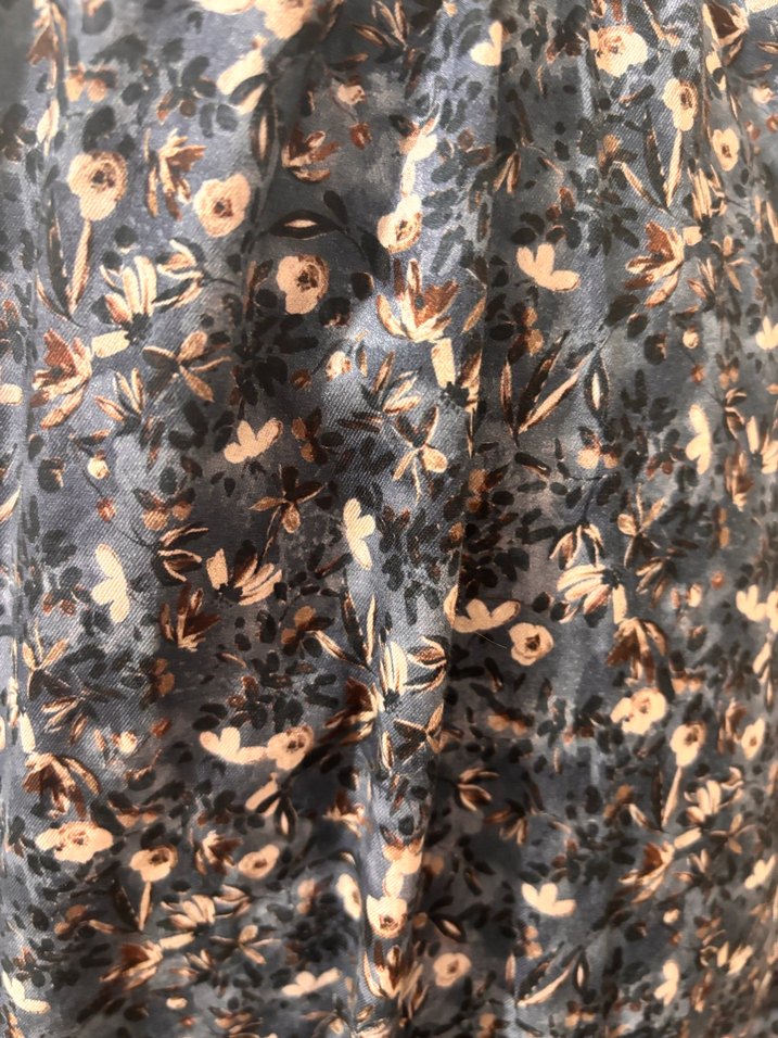 Mavi desen çiçek çingene etek özel tasarım - Görsel 3