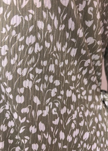 Düğmeli Uzun Kollu Çağla yeşili tunik özel tasarım - Görsel 4