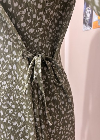 Düğmeli Uzun Kollu Çağla yeşili tunik özel tasarım - Görsel 2