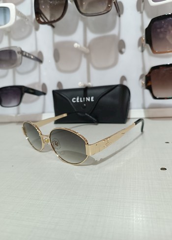 Celine Céline Altın Çerçeveli Gri Kadın Güneş Gözlüğü