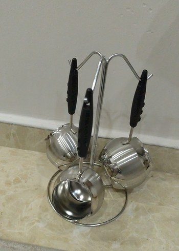 Paslanmaz Çelik cezve  Seti ve Standı - Görsel 2