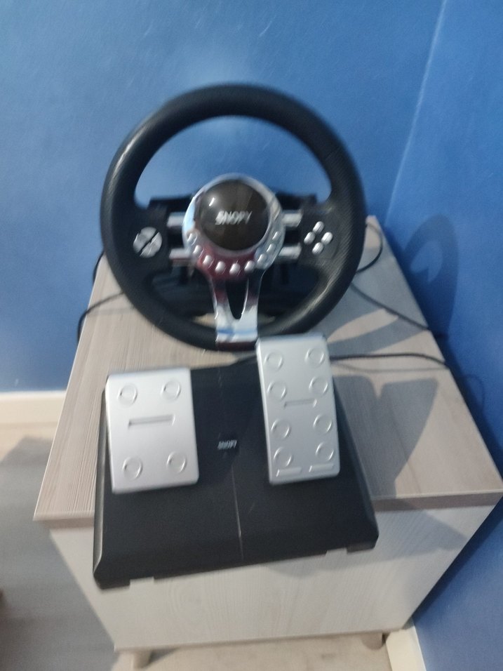 Gri Snopy Oyun Direksiyonu ve Pedalları - Görsel 3
