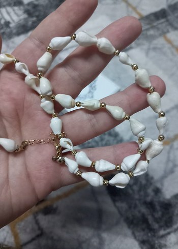 Diğer Beyaz Deniz Kabuğu Bohem Mini Kolye