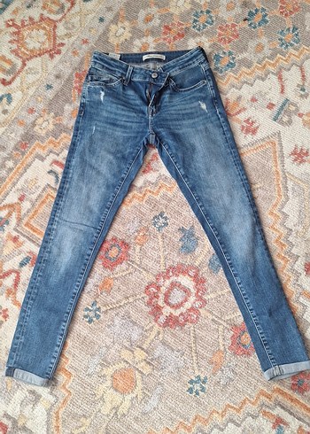 Kadın Mavi Denim Regular Fit Jean Pantolon