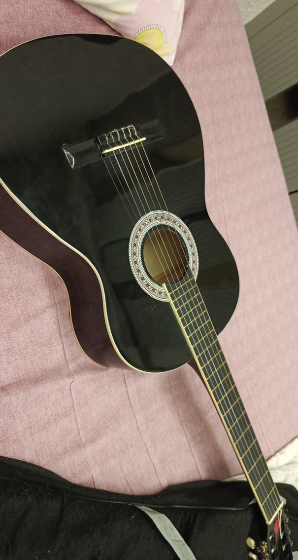 Siyah Klasik Gitar - Görsel 5