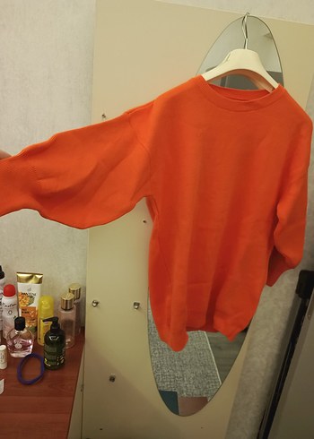 Trendyol & Milla Turuncu Kadın Oversize Triko Kazak