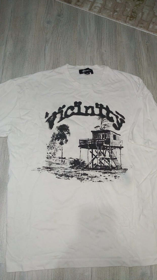 kısa kollu geniş vintage andıran thishirt - Görsel 2