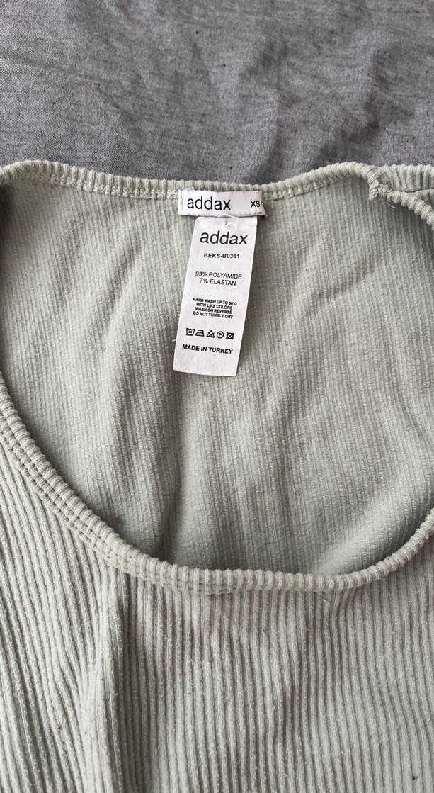 Yeşil Kadın Uzun Kollu Crop Top - Görsel 2