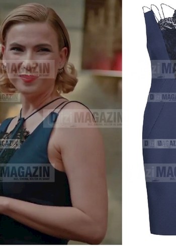 Siyah Dantel Detaylı Mini Gotik Abiye Elbise - Görsel 2