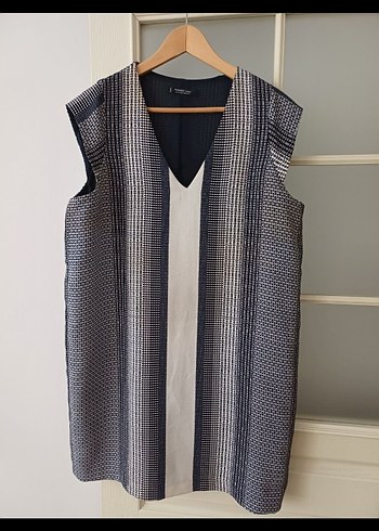 Lacivert Mango XL elbise
