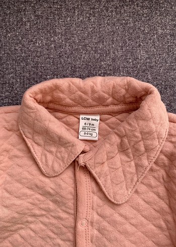 LC Waikiki Düğmeli Pembe Bebek Kız Tulumu