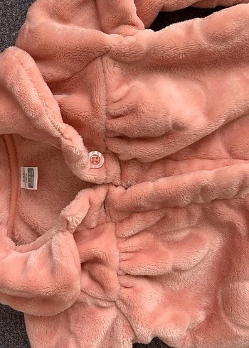 LC Waikiki Kız Çocuk Kapüşonlu Pembe Peluş Mont