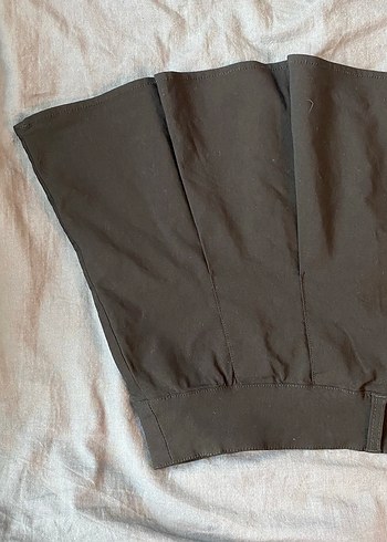 s Beden siyah Renk H&M kadın siyah mini pileli etek.