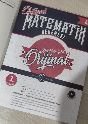  AYT Orijinal Matematik 12'li Deneme Sınavı