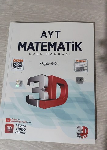 AYT Matematik Soru Bankası 3D Video Çözümlü