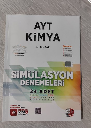 AYT Kimya Simülasyon Denemeleri 24'lü