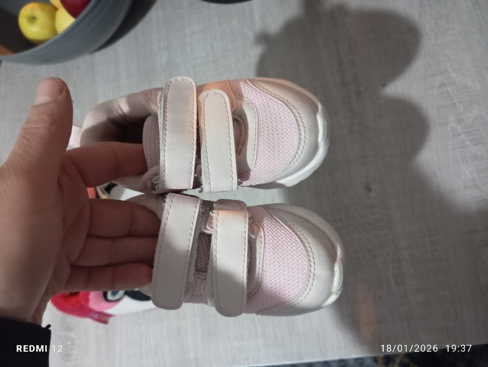 Kız Bebek İlk Adım Ayakkabısı Pembe Ve - Görsel 3