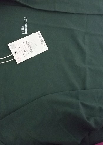 ZARA Erkek Haki Renk Uzun Kollu Sweatshirt - Görsel 2