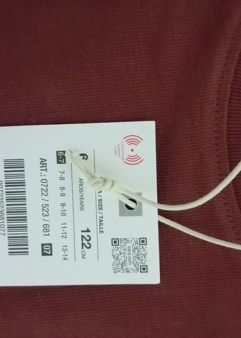 Zara Bordo Baskılı Erkek çocuk Sweatshirt - Görsel 3