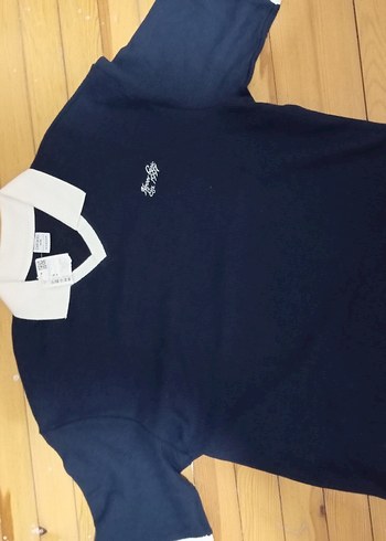 Lacivert Erkek Uzun Kollu Polo Yaka Tişört - Görsel 4