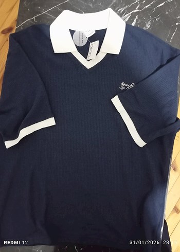 Lacivert Erkek Uzun Kollu Polo Yaka Tişört - Görsel 5