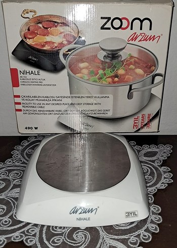 Arzum Zoom Nihale 490W Gri Isıtıcı