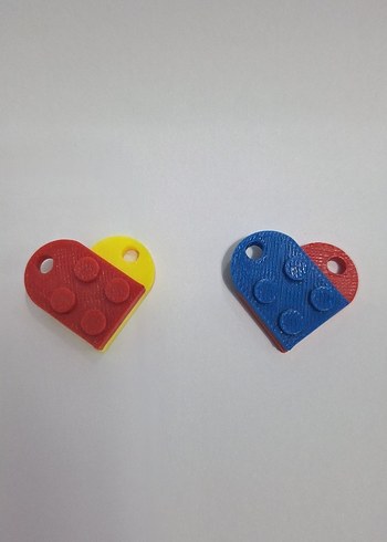 3D Lego Kalpli Anahtarlık - Görsel 3