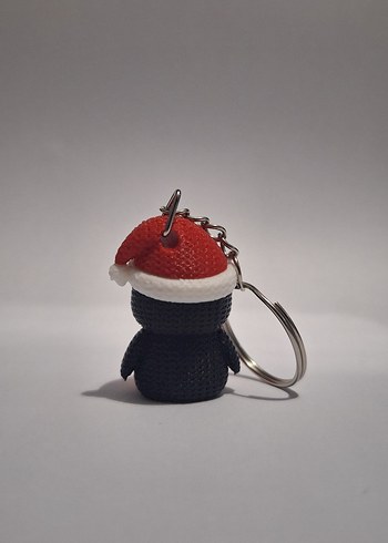 3D Renkli Örgü Penguen Anahtarlık - Görsel 2