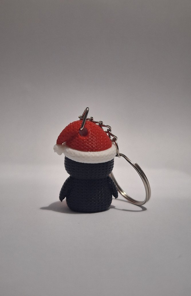 3D Renkli Örgü Penguen Anahtarlık - Görsel 2