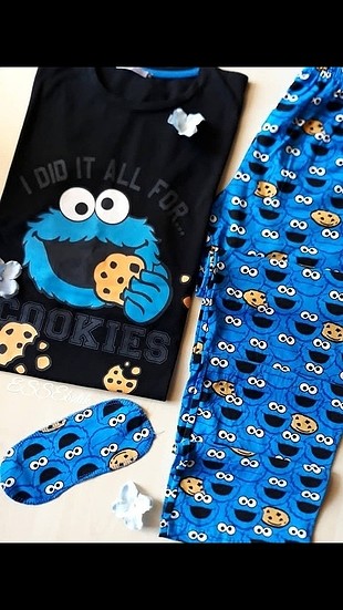 kurabiye canavari pijama takimi