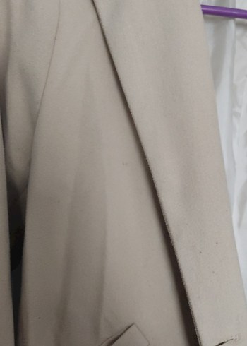 Bej Kadın Midi Normal Kesim Kaban - Görsel 4