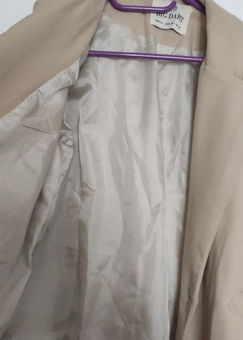 Bej Kadın Midi Normal Kesim Kaban - Görsel 3