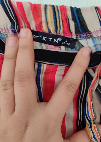 Renkli Pilili Bohem Kadın Pantolon - Görsel 3