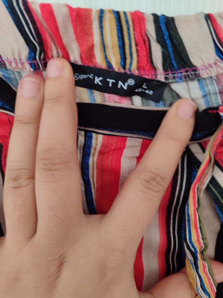 Renkli Pilili Bohem Kadın Pantolon - Görsel 3