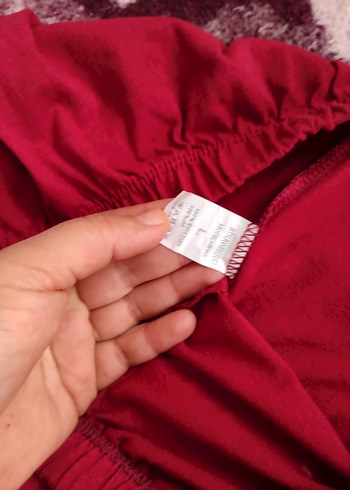 Bordo Kadın Streç Kumaş Pantolon - Görsel 2