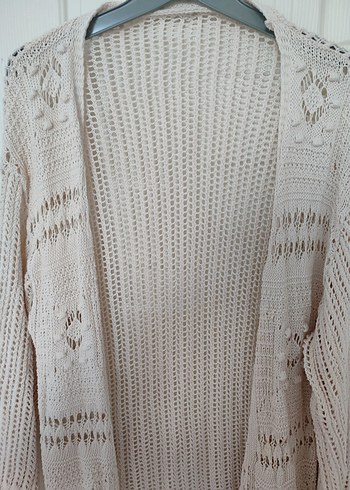 Bohem Bej Örgü Kadın Hırka - Görsel 5