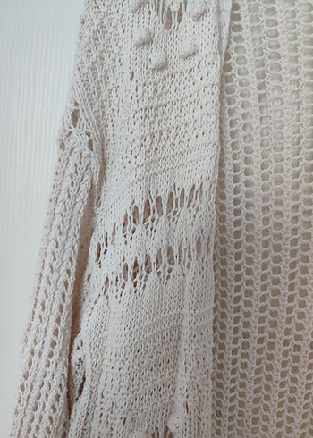 Bohem Bej Örgü Kadın Hırka - Görsel 4