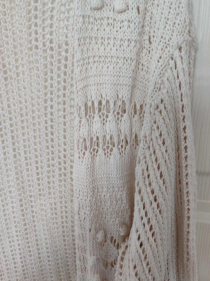 Bohem Bej Örgü Kadın Hırka - Görsel 3