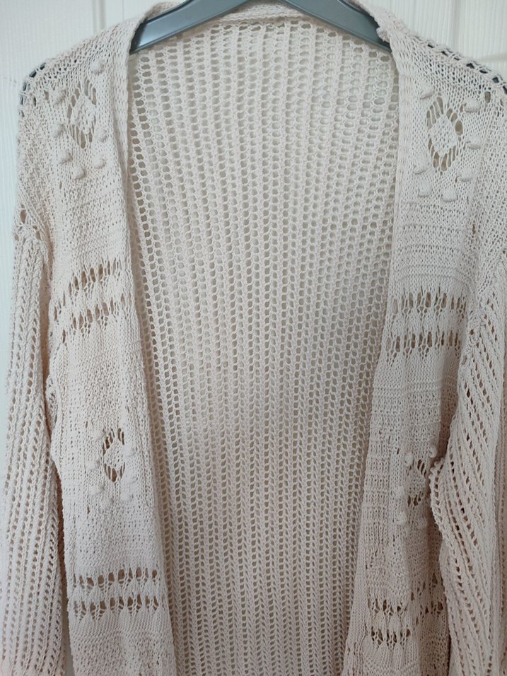 Bohem Bej Örgü Kadın Hırka - Görsel 5