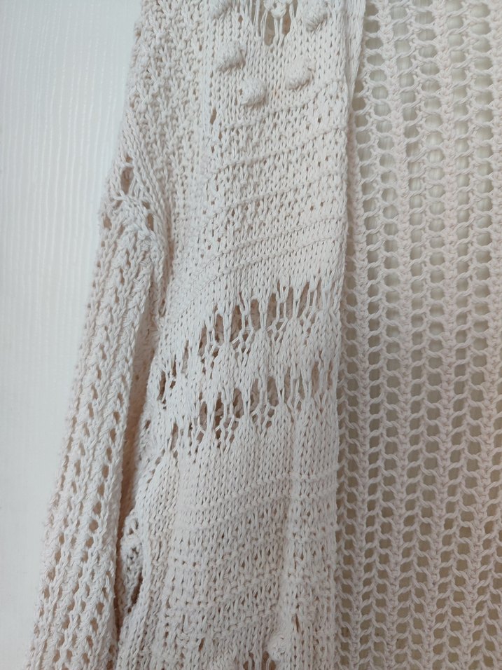 Bohem Bej Örgü Kadın Hırka - Görsel 4