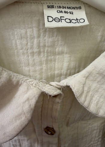 Kız Bebek Müslin Gömlek - Görsel 3