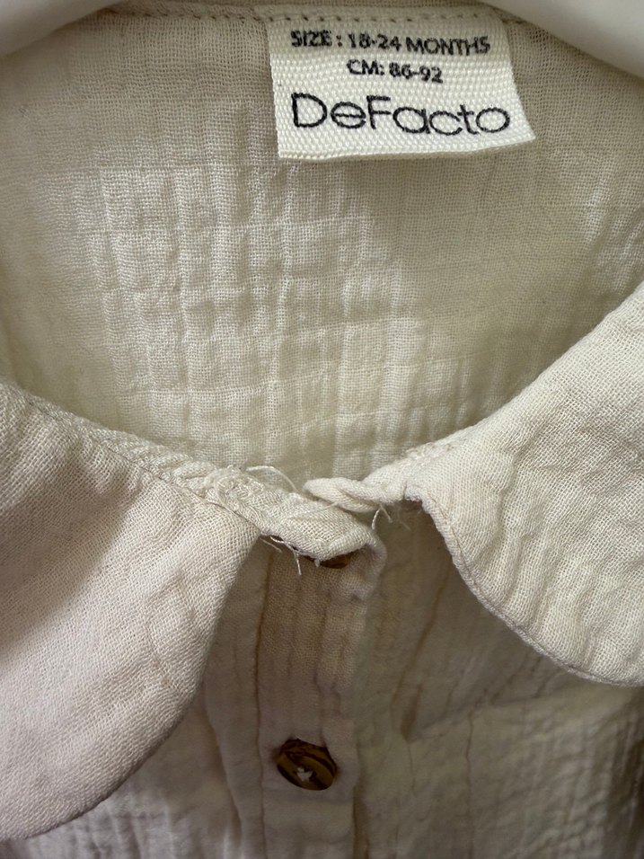 Kız Bebek Müslin Gömlek - Görsel 3