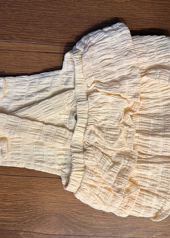 Ekru Fırfırlı Bebek Kız Tulum - Görsel 3