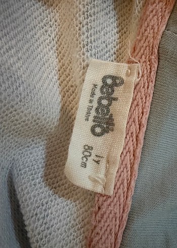 Kapüşonlu Bebek Tulum - Mavi Çiçek Desenli - Görsel 3