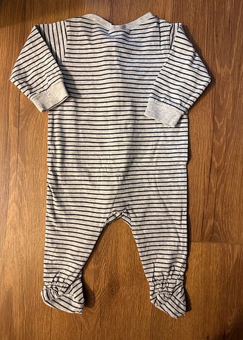 Gri Uzun Kollu Bebek Tulum - Görsel 3