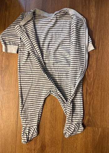 Gri Uzun Kollu Bebek Tulum - Görsel 2