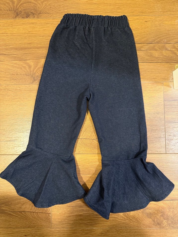 Kız Bebek Volanlı Denim Tayt - Görsel 4